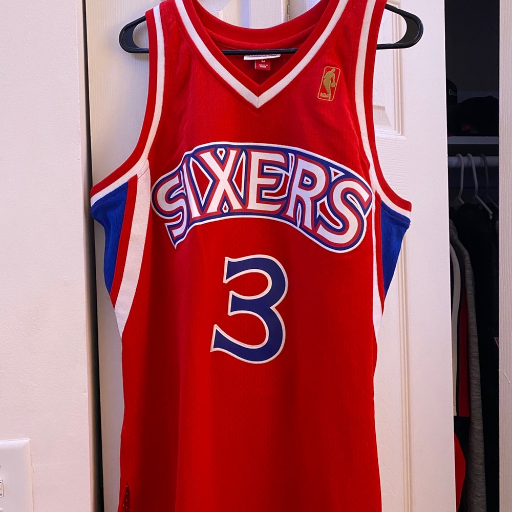1996-1997 Sixers Allen Iverson Basketball Jersey